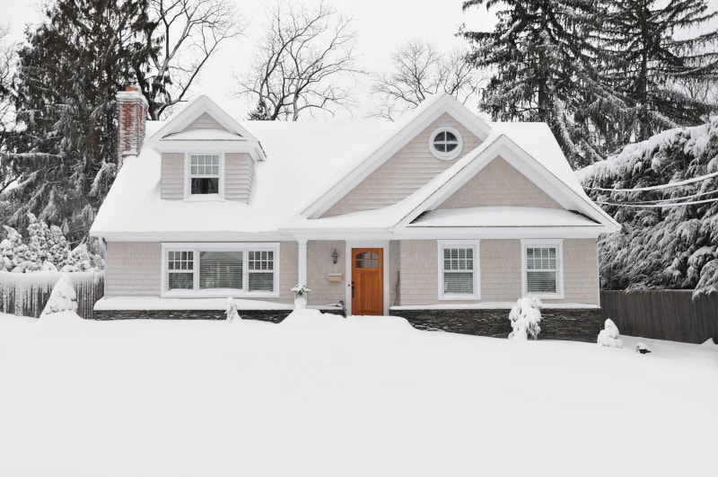 Snow-Covered Heat Pump